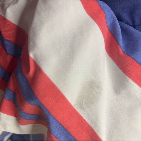 J.Crew Mens Long board shorts 9" Swim Trunks Lined Size 35 Blue White Beach - Picture 7 of 7